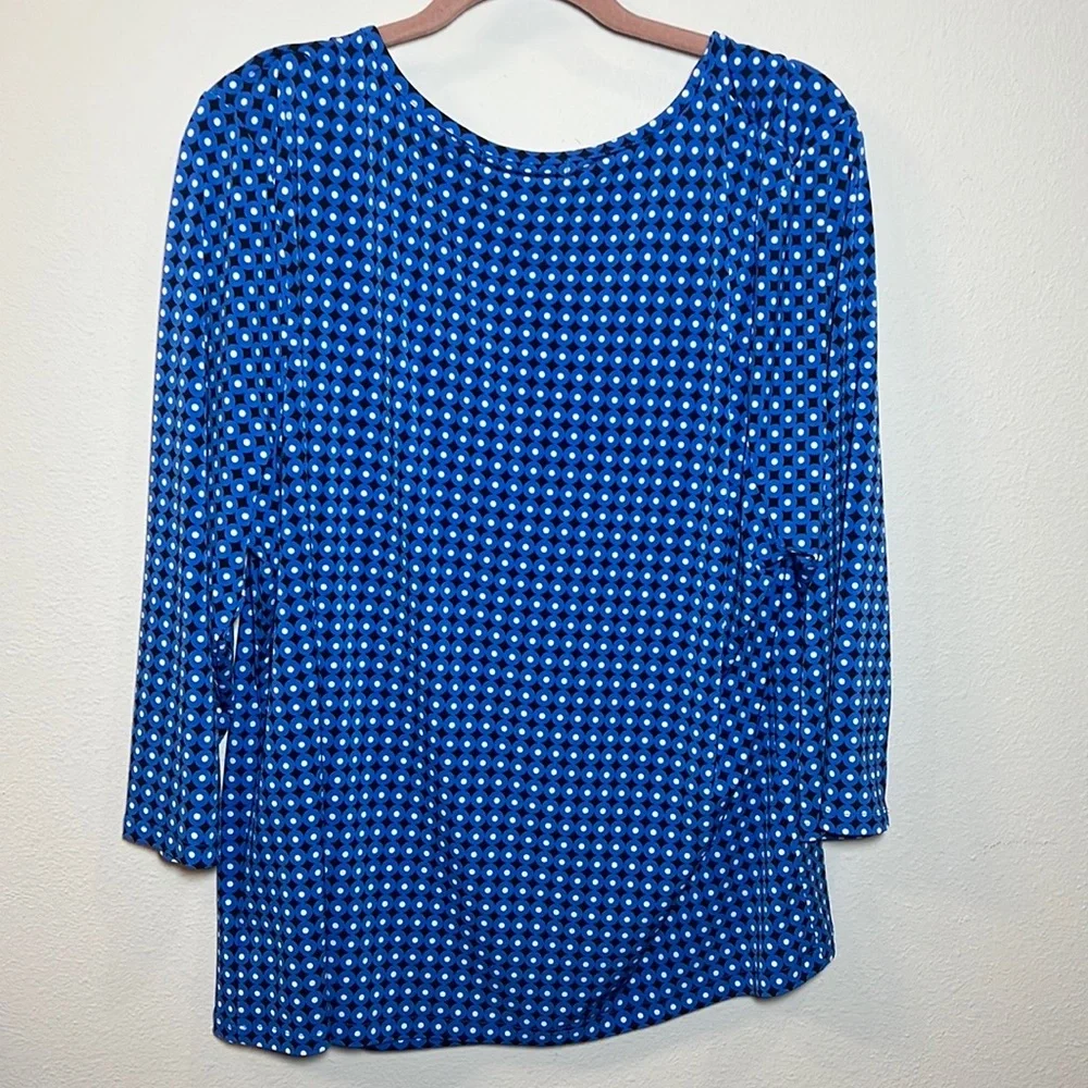 Michael Kors 1/2 Sleeve Patterned Top Blouse 3X